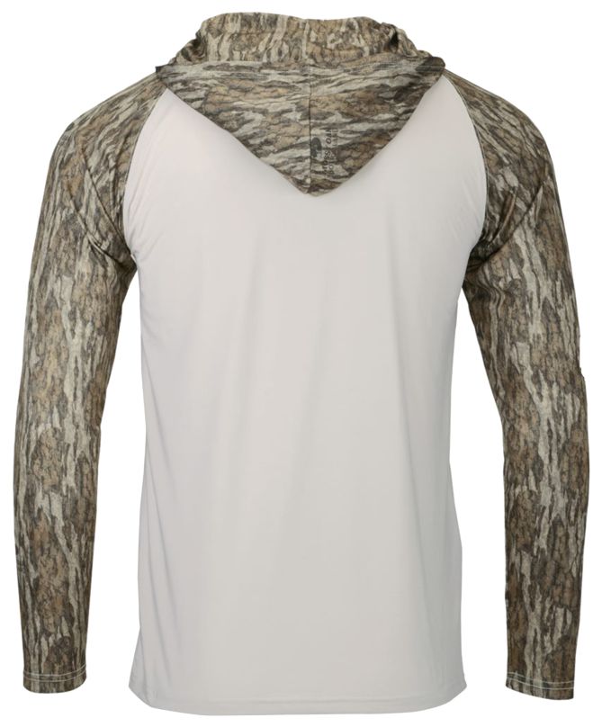 Men's Biloxi Performance Colorblocked Hooded Sweatshirt mossy oak