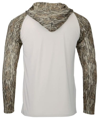 Men's Biloxi Performance Colorblocked Hooded Sweatshirt mossy oak