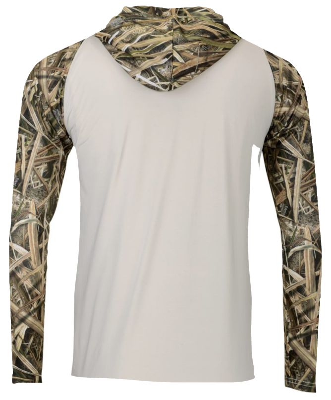 Men's Biloxi Performance Colorblocked Hooded Sweatshirt mossy oak