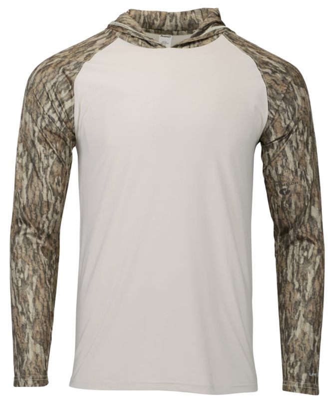 Men's Biloxi Performance Colorblocked Hooded Sweatshirt mossy oak