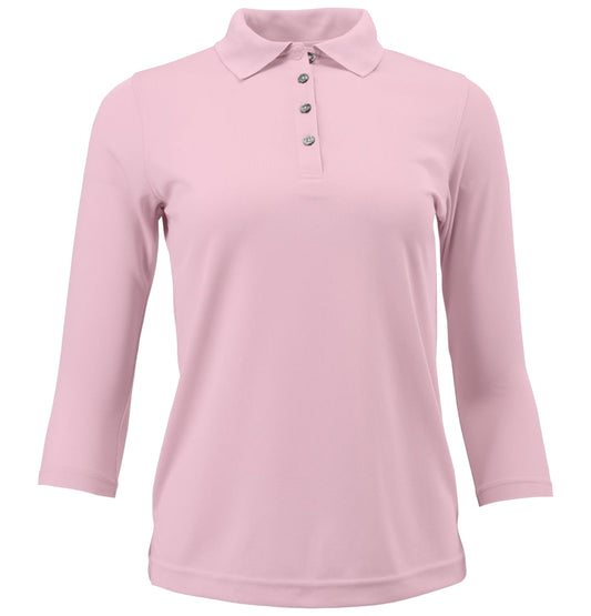 Lady Palm Three Quarter Sleeve Polo